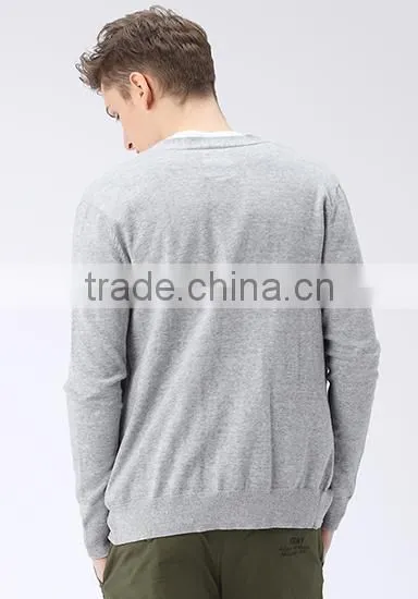 New Popular Knitted Pocket Button Cardigan Young Boys Sweater Design for Men photo-4