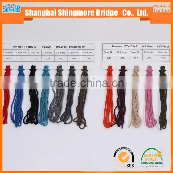 Global Hot Selling Bamboo Wool Blended Knitting Yarn for Hand Knitting photo-3