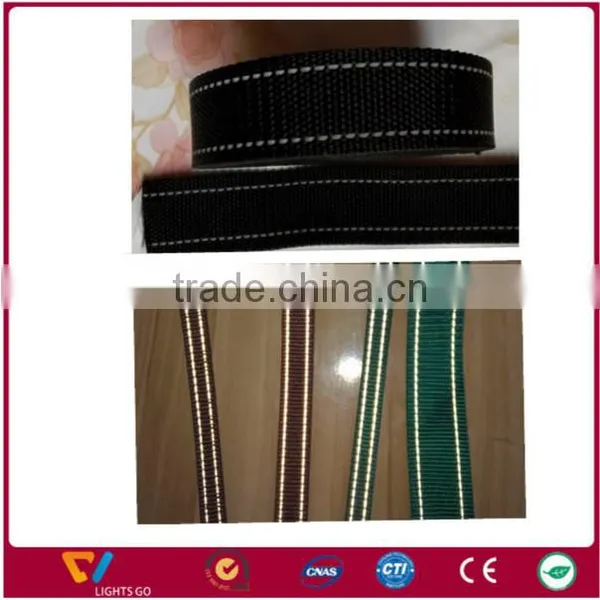 hi Vis Polyester Molle Webbing,reflective Webbing Belt,knitted Polyester Webbing Tape photo-2
