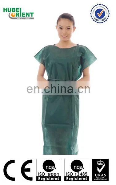 Protective Safety Disposable Patients Gown Without Sleeves photo-6
