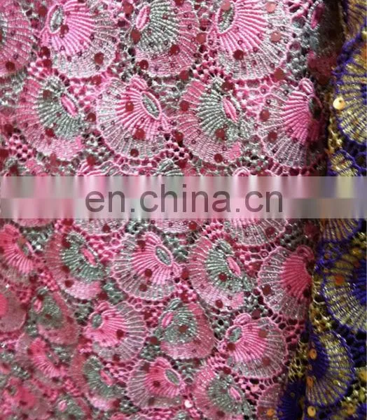 French lace with gold thread