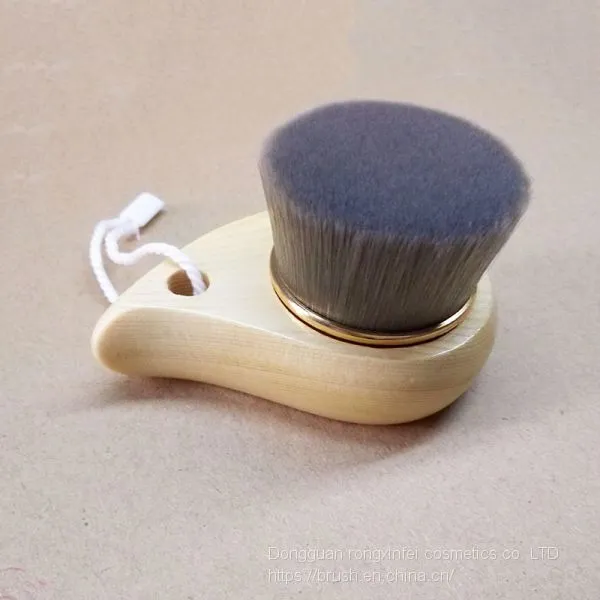 Professional Cleaning Face Brush,Deep Face Cleaning Brush With Wood Handle photo-3