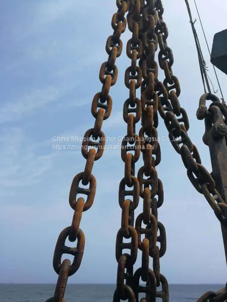 Zhoushan Anchor Chain Stocks 76mm Anchor Chain With Lr nk bv kr Certificate photo-3