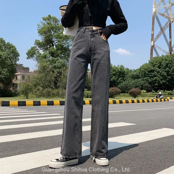 High-waisted Straight Leg Jeans photo-3