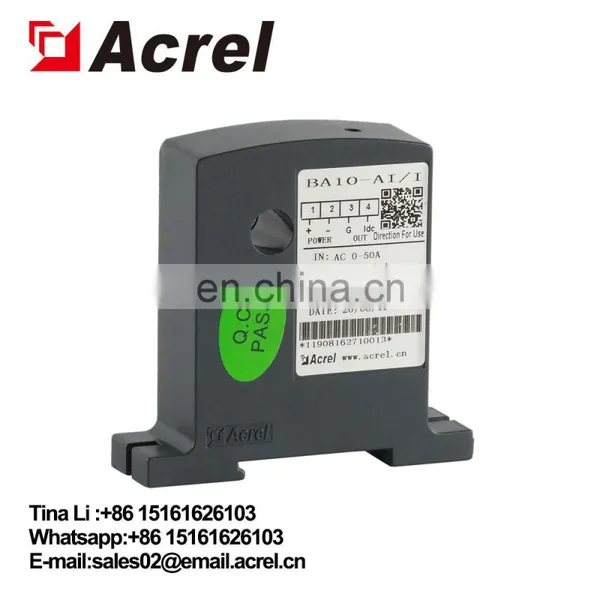 Acrel BA Series Din Rail AC Current Transmitter Straight-through photo-2