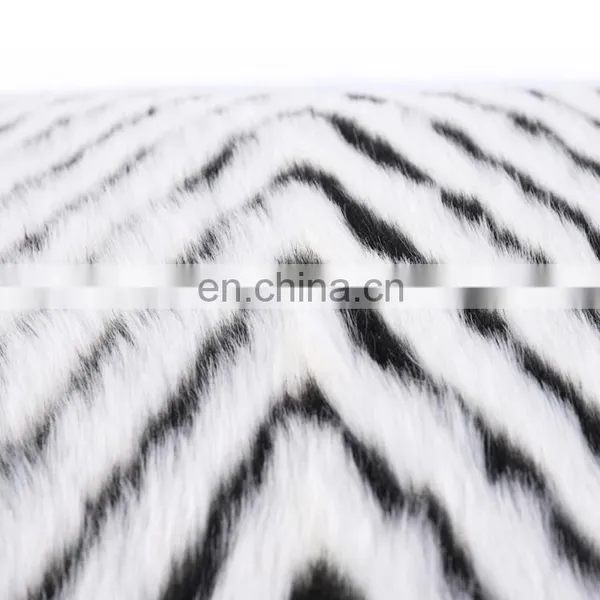 Home Decorative Cushion Faux Fur Micro Plush Throw Pillow Cutting Cover Geometric Figure photo-5