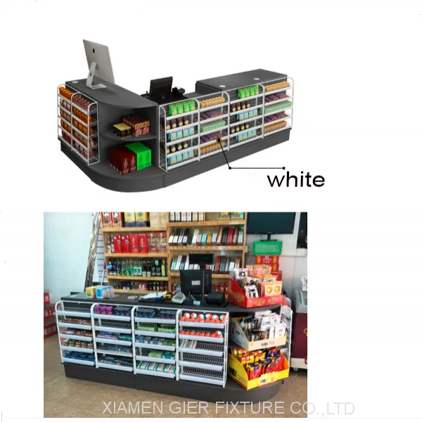 Wire Display Rack Grocery Store Checkout Counter Convenience Store Checkout With Chewing Gum Stand
