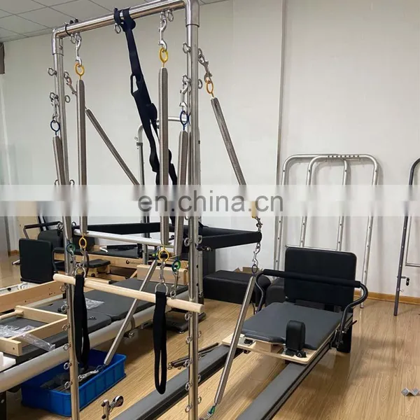 Bodybuilding With High Quality Folding Pilates Reformer Of Aluminium Reformer Pilates Aluminium Reformer With Tower photo-3