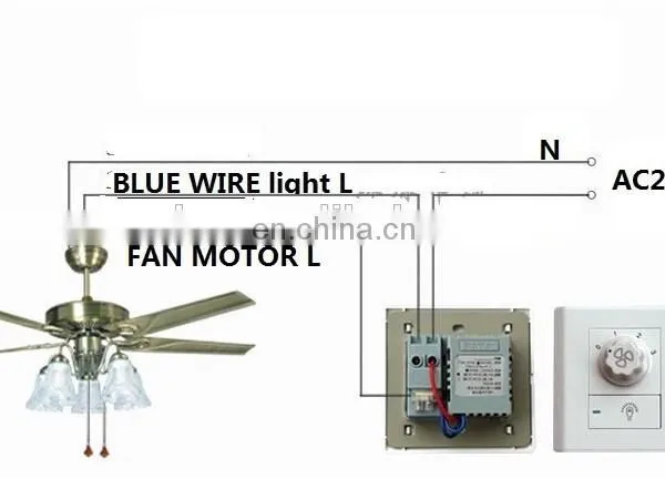 AC220V Fans Chandelier Wall Switch Fan Speed Controller Ceiling Fan Light Switch photo-4