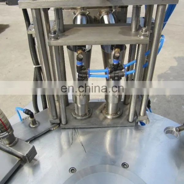 Rotary Table Ice Crame Small Plastic Cups Filling and Sealing Machine photo-3