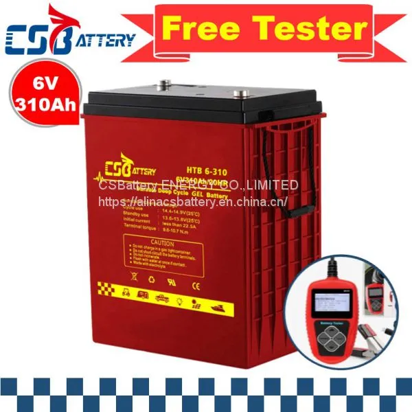 Csbattery 6V380ah Solar-Akkumulator Gel Battery for Golf-Carts/Boats/Electric-Vehicles/Electric-Wheelchairs/Vs: Csb/Fortune/Ali