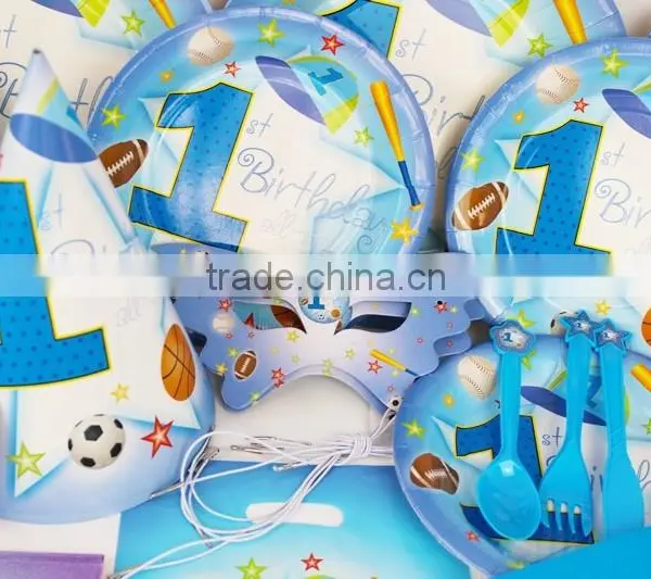 2016 New 78pcs Sports Boy Kids Boys Birthday Party Decorations Kids Event Party Supplies Party Decoration PS001 photo-4
