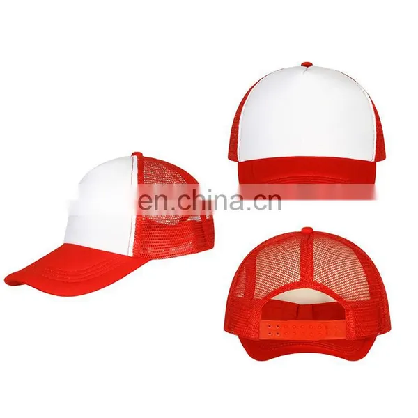 Promational Foam Blank Truck Cap Custom 6 Panel Trucker Mesh Embroidery Patch Trucker Hat Cap photo-2