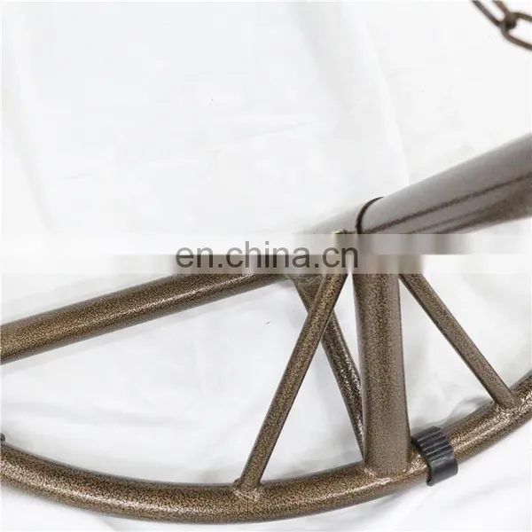 Indoor & Outdoor FurnitureStandalone PE Rattan Wicker Metal Hanging Egg Chair Hammock Swing Chair Gardern Furniture photo-4