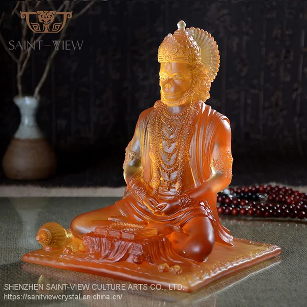 Factory Custom Production Lost-Wax Casting Crystal India God Religious Statue photo-3