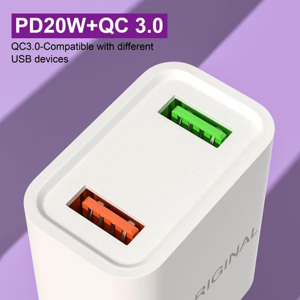 QC3.0 2usb Mobile Phone Fast Charger 5v2 4A Wall Charging Adapter European and American Standard For Samsung EU US Plug photo-5