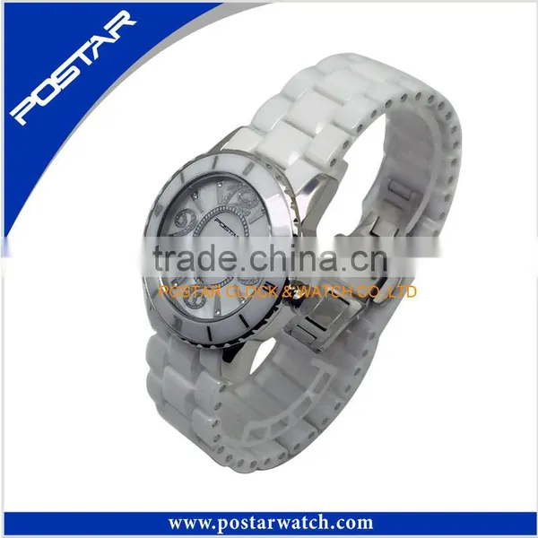 2015 Popular Watch Japan Movement Quartz Watch Ceramics Fashion Watch photo-4