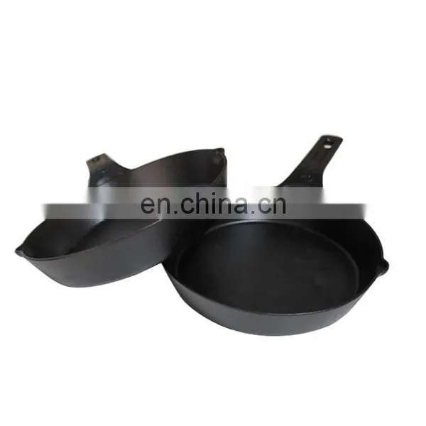 China Manufacturer Colorful Enamel Coating Cast-iron Skillet photo-2
