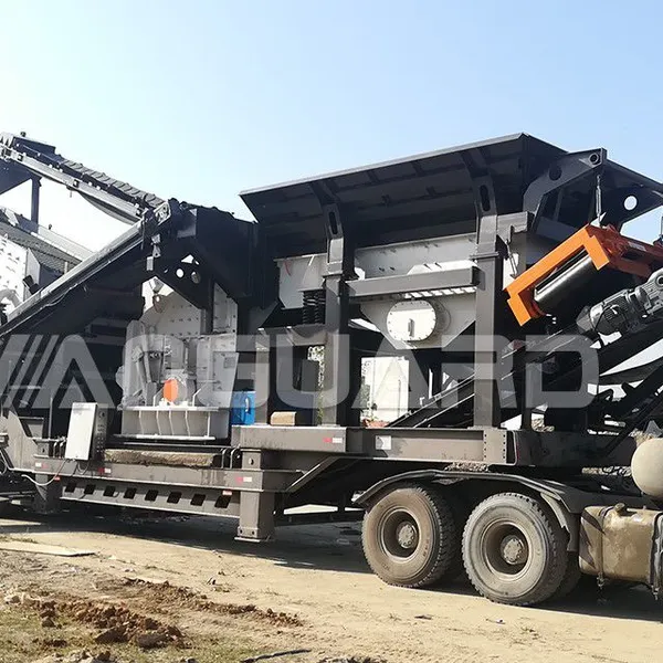 Quarry Granite Limestone Cobble Gold Ore Rock Stone Mobile Imapact Crusher Plant photo-5