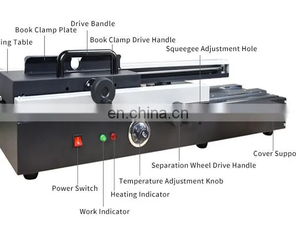 SBM-50D Samsmoon Hot Glue Book Binder Binding Machine A4 High Quality Glue Binding Machine Binder photo-2