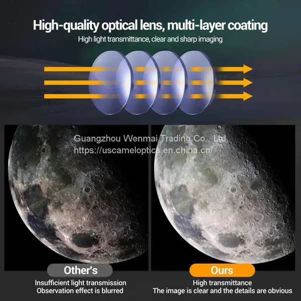 Uscamel Optics 50AZ Refracting Telescope for Beginners photo-3