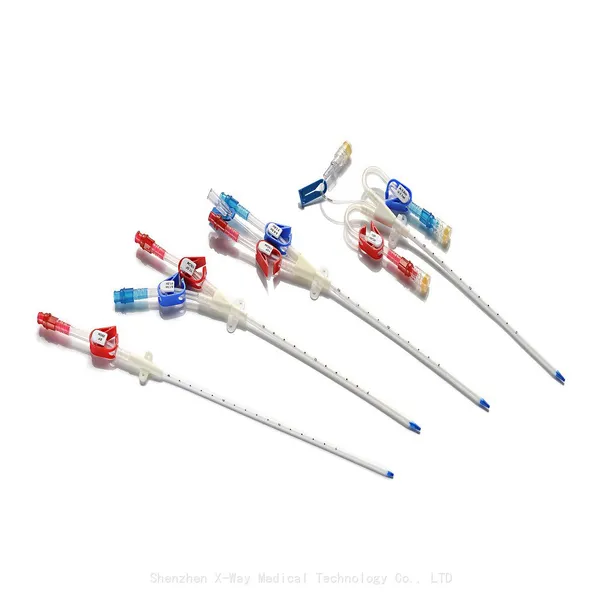 Peritoneal Hematodialysis System Dialysis Tube Catheter, HD IHD Hemodialysis Catheterization Set Equipment 11.5F 12F Single Double Triple Lumen photo-2