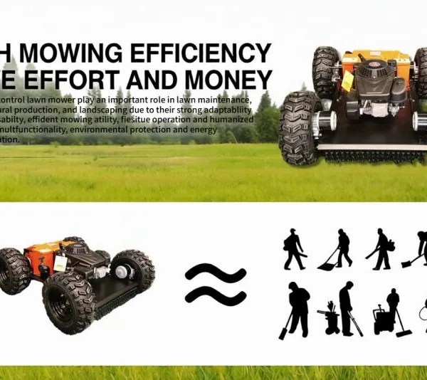 Industrial Single Cylinder Gas CE EPA Cordless Self Propelled Adjustable Blade Height Remote Control Mower by Vigorun Tech photo-4