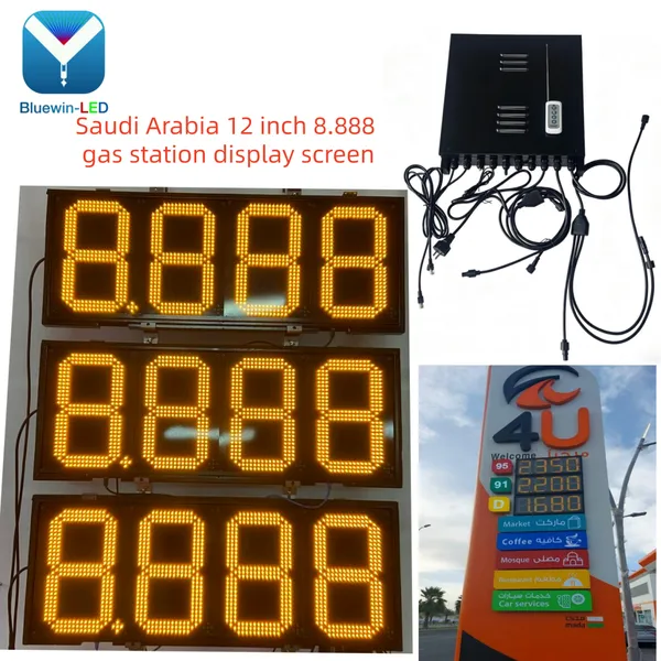 Petrol Station Led Display Gasoline Led Price Signs Fuel Prices Display Screens photo-3