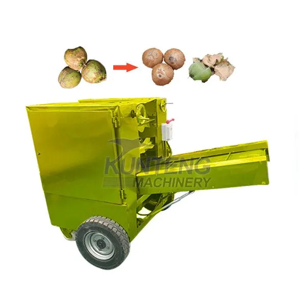Machine automatique d'épluchage de noix de coco à 5 t/h Éplucheur de noix de coco Éplucheur d'enveloppe de noix de coco Machine de déhuskage de noix de coco EPC