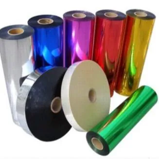 12 Micron Metalized PET/LDPE Plastic Coated Laminated Film Aluminum Foil Roll photo-3