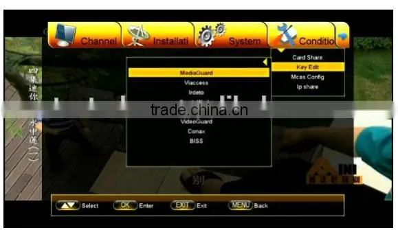 Newest Dvbs2 1080p Mpeg4 Satellite Receiver With ca photo-3