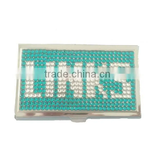 Rhinestone Business Card Holder Case Metal ZETA PHI BETA Business Card Holder Case Quality Choice photo-3