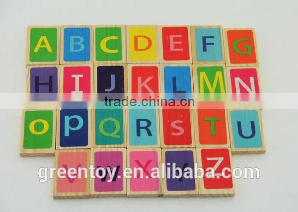 Math Wooden Block Toys Domino Blocks