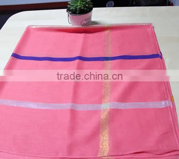 Fashionable Cotton Gold Thread Square Scarf Cotton Long Scarf Scarf for Women