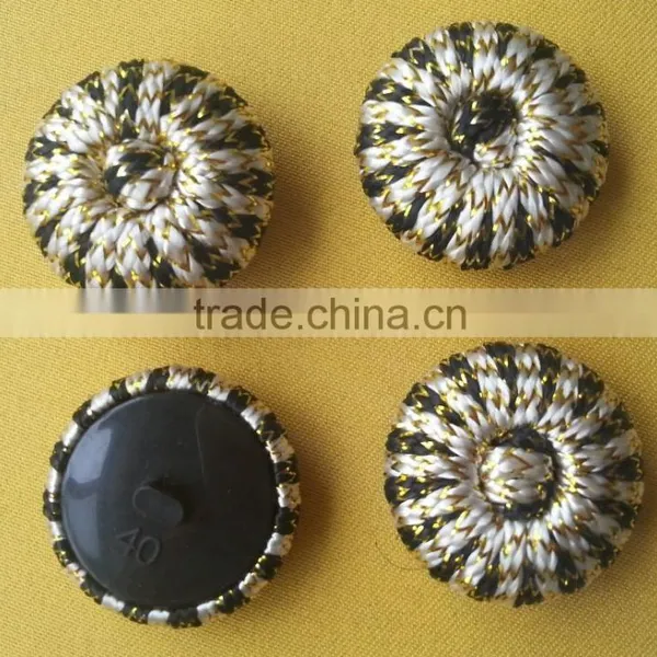 New Arrive Fancy Cord Fabric Covered Button For Ladies --- F1535 photo-2