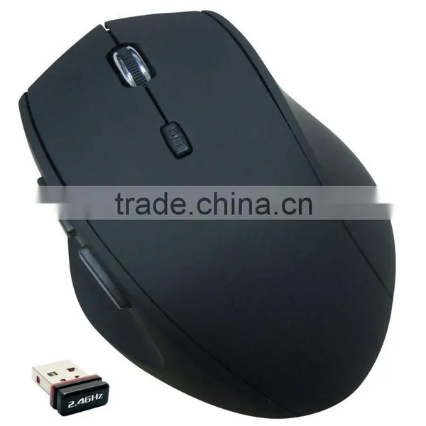 2016 Hot Selling Rubber Coating 2.4ghz Optical Custom Wireless Mouse With CPI Switch