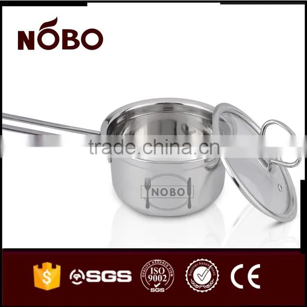 14/16cm Functional Ss201 Stock Pot With Glass Lid photo-5