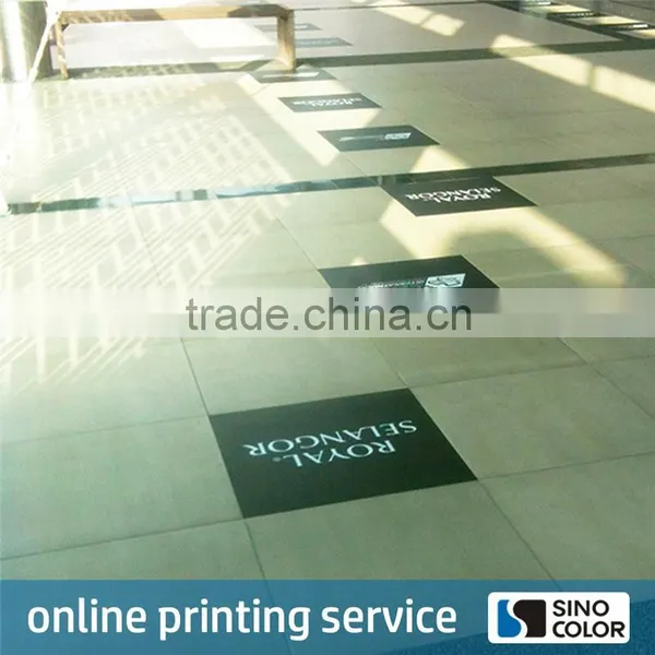 Custom Size PVC Film Footprint Floor Stickers