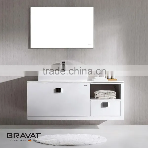 Modern hotel bathroom furniture elegant design soft close V13405W-W