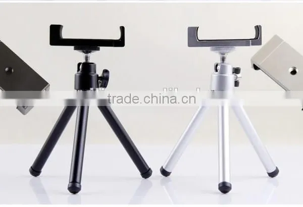 No Patent 2 Sections Extendable Mini Aluminum Tripod Stand With Metal Mount Adapter for Apple IPhone 6 Plus,Samsung Note,HTC photo-4