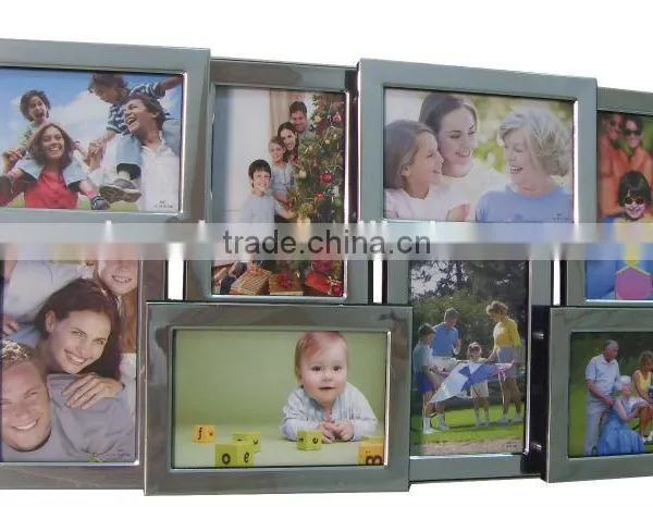 ZD188-48 Shiny Aluminum Hanging Photo Frame Wall