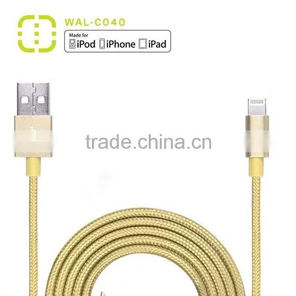 Walnut Gold Plated Mfi Usb Cable With Alu Housing photo-3