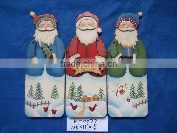 Wooden Snowman Decoration