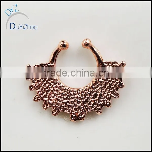 Fashion Alloy Septum Clicker Nose Rings Jewelry photo-2