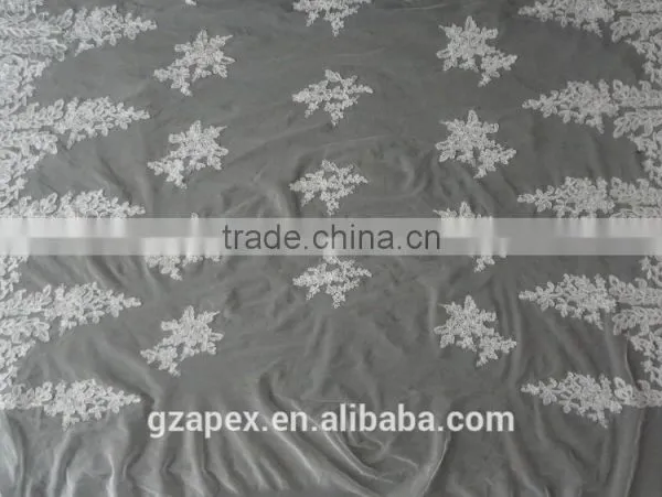 Fancy Embroidery Lace Fabric Lace for Wedding Dress photo-2