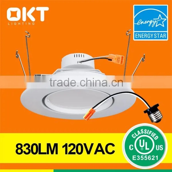 up to 90lm/w ul es 6 In. Recessed White Led Retrofit Kit 10 Watt,120v Input,triac Dimming photo-2