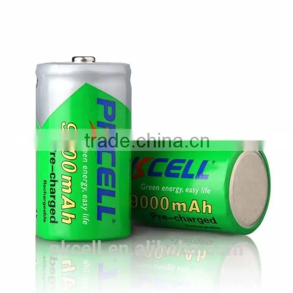 Shenzhen Battery Factory Supply Precharged 1.2v Ni-mh D 9000mAh Rechargeable Battery Supplier's Choice
