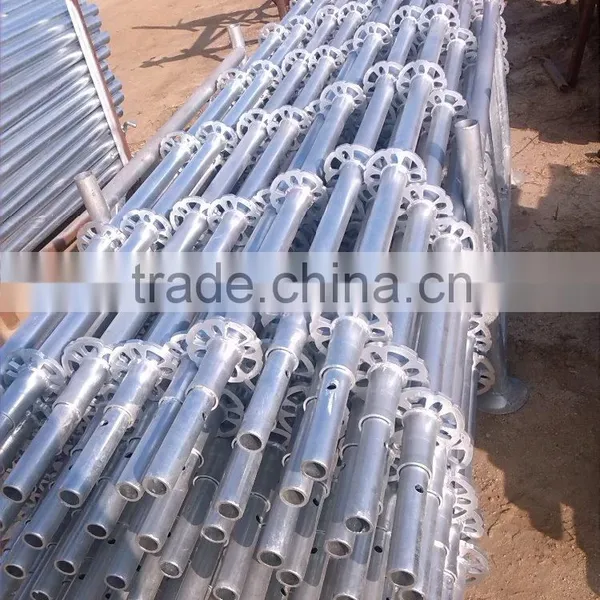 Galvanized Building Construction Ringlock Scaffold Standard photo-5