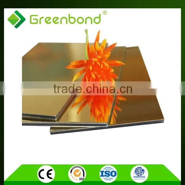 Greenbond Mirror Finish Acp /curtain Wall Exterior/ Insulated Sandwich Panels
