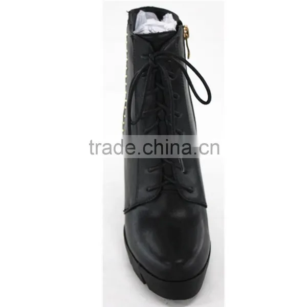 Winter Wedge Cheap Sheepskin Boots With Neoprene photo-2